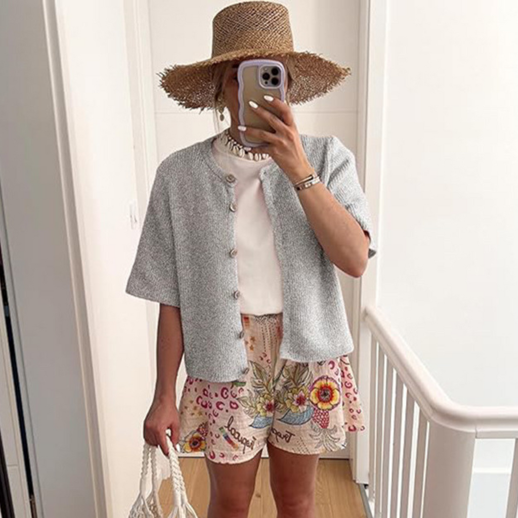 VISAIA™ – Lightweight Short Sleeve Button Down Cardigan