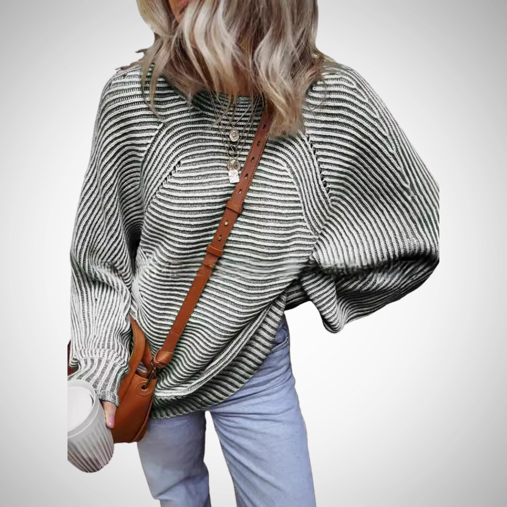TAMLYN™- Cozy Striped Oversized Sweater