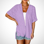 APPOLLINE™ - Stylish Flowy Short Sleeve Cardigan