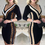FELINA™ - Modern Panel Bodycon Dress