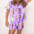 ELISEYA™ -  Comfy Satin Lounge and Sleepwear Set