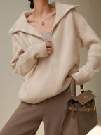 ELODIE™ - Comfy Half-Zip Sweater