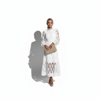 NOA™ – Delicate Lace Midi Dress