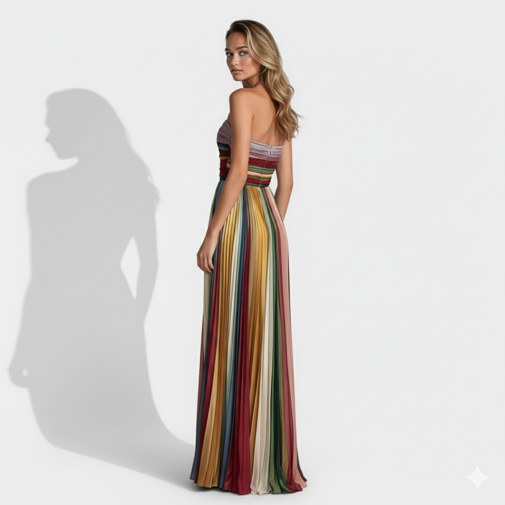 MARIGOLD™ – Bold & Flowing Strapless Dress