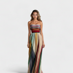 MARIGOLD™ – Bold & Flowing Strapless Dress