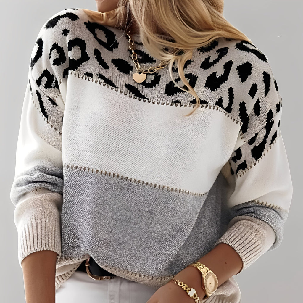 Maria – elegant leopard print sweater