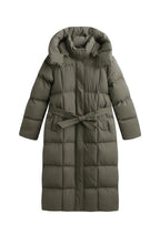 CARMEN™ – LONG WINTER JACKET WITH BELT AND PUFFER DESIGN