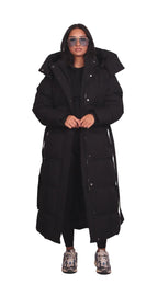 CARMEN™ – LONG WINTER JACKET WITH BELT AND PUFFER DESIGN