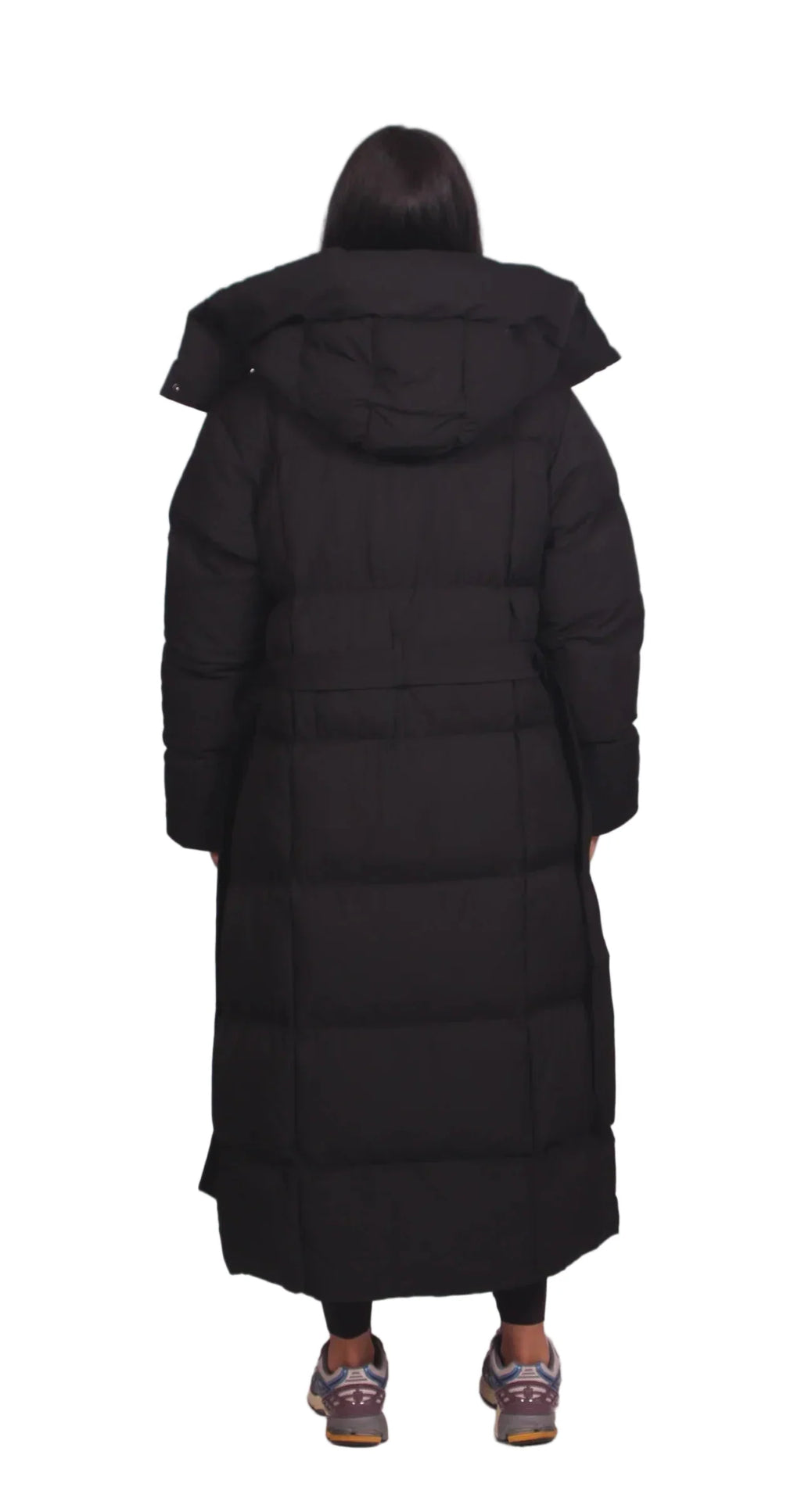 CARMEN™ – LONG WINTER JACKET WITH BELT AND PUFFER DESIGN