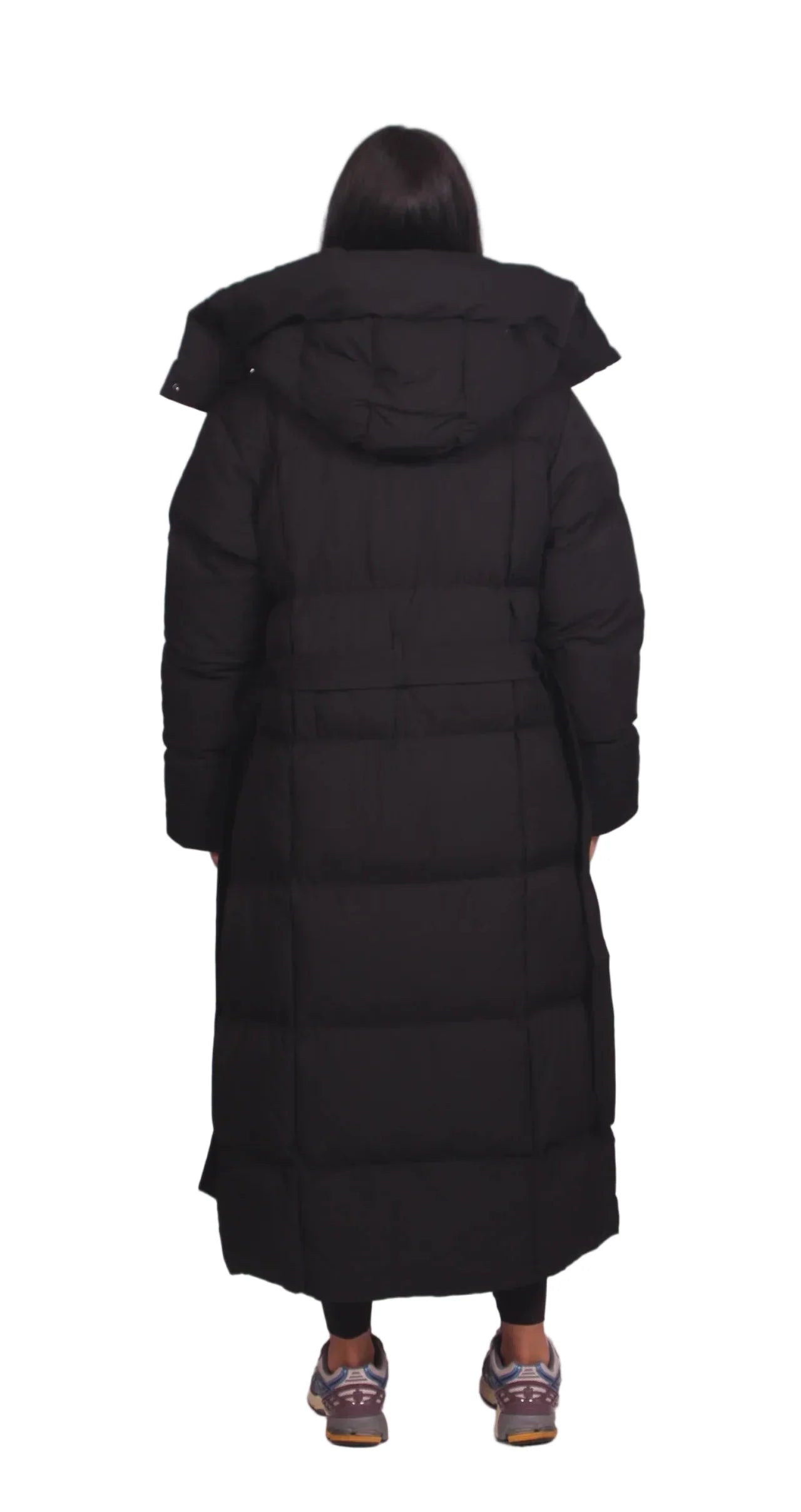 CARMEN™ – LONG WINTER JACKET WITH BELT AND PUFFER DESIGN