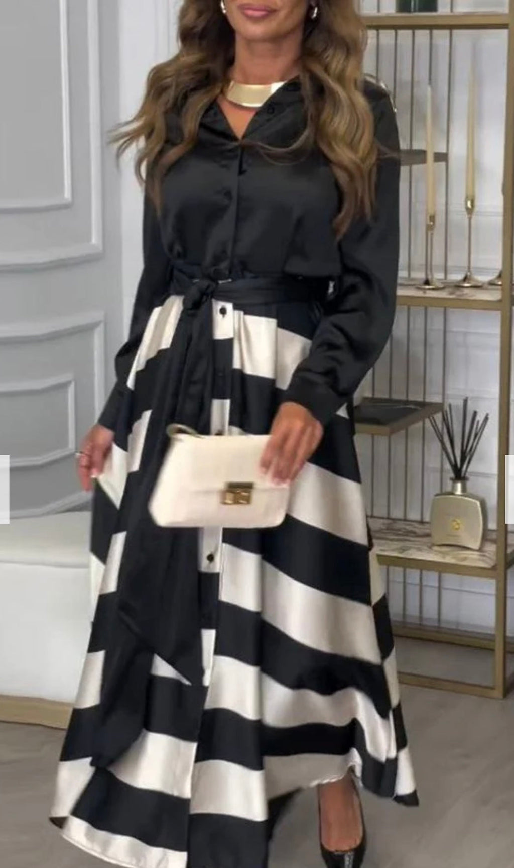 CALISTA™ - Satin Stripe Dress