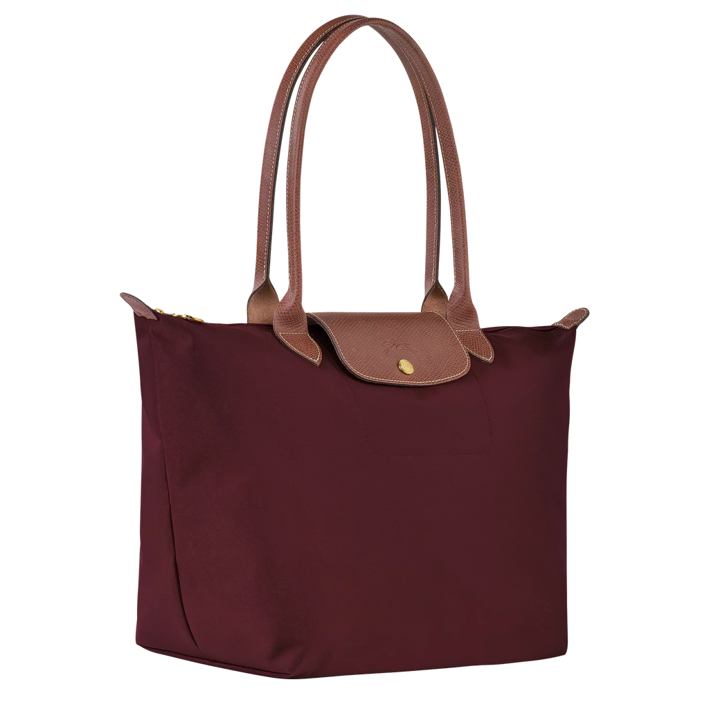 | Large Le Pliage Bag, Burgundy
