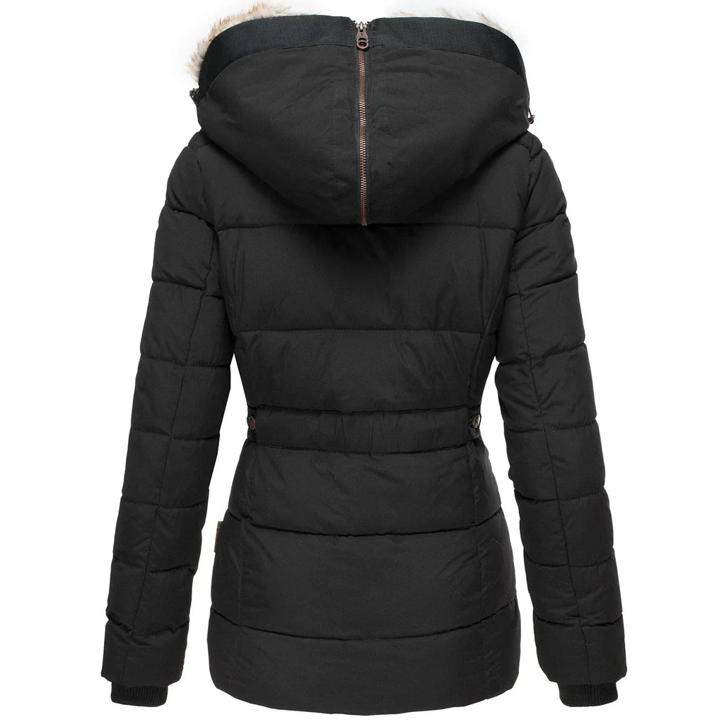 Hanne™ – Winter Jacket with Fluffy Collar and Slim Fit