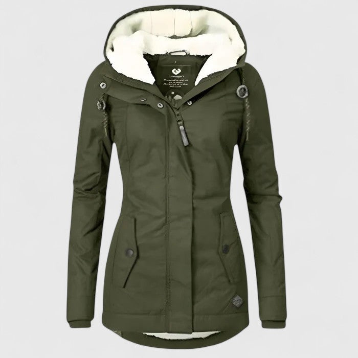 Seravia | Waterproof Winter Jacket with Hood