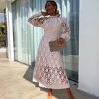 NOA™ – Delicate Lace Midi Dress