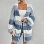 JULIETA™ - Comfy Open Front Long Sleeve Fuzzy Cardigan