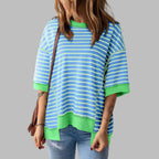 LORELEI™ - Casual Oversized Striped Pullover Top