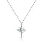 CLARISSE™ – Classic Cross & Crown Necklace