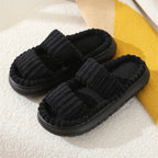 SIRA™ – Cozy Fluffy Open-Toe Home Slippers