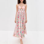IDONNA™ – Classy Sleeveless Summer Floral Cami Maxi Dress