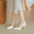 ZURI™ - Elegant Pointed Toe Adjustable Strap Stiletto