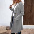 ZAHEKA™ - Casual Long Sleeve Mid Length Coat