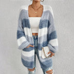 JULIETA™ - Comfy Open Front Long Sleeve Fuzzy Cardigan