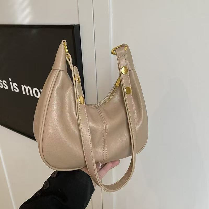 AURELIA™ - Chic Simple Color Zipper Shoulder Bag