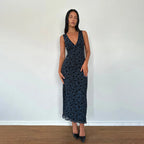 LARA™ - Classy Floral Print V-Neck Sleeveless Maxi Dress