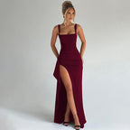Katarzyna – Elegant Maxi Dress with Straps and Open Back