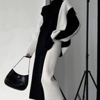 PIYA™ - Elegant Turtle Neck Long Sleeve Top and Skirt Set