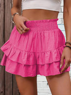 GAIL™ - Casual Ruffle Tiered Boho Shorts