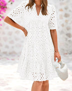 RICA™ - Chic Lace Ruffle Summer Dress