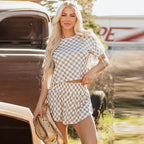 ZARAMINA™ - Casual Summer Chic Skort and Crop Tee Co-ord