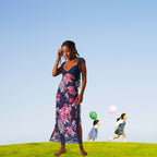 JAEMILY™ – Cozy Ditsy Floral Sleeveless Maxi Sundress