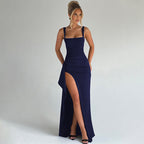 Katarzyna – Elegant Maxi Dress with Straps and Open Back