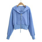 RESLEY™ - Chic Cropped Hooded Zipper Workout Jacket