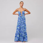 MARSHA™ - Chic Sleeveless Cross Tie-Up Front Summer Maxi Dress