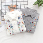 FLAVIE™ – Vintage Charm Embroidered Blouse