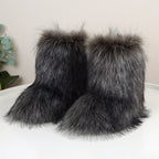 HIRA™ - Chic Trendy Furry Mid Length Winter Boots