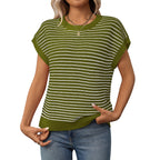 DAFROSA™ – Casual Striped Round-Neck Sweater