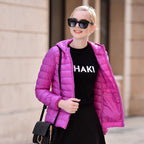 LIYANNA™ - Comfy Plus Size Lightweight Hooded Long Sleeve Puffer Jacket