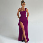 Katarzyna – Elegant Maxi Dress with Straps and Open Back