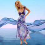 JAEMILY™ – Cozy Ditsy Floral Sleeveless Maxi Sundress