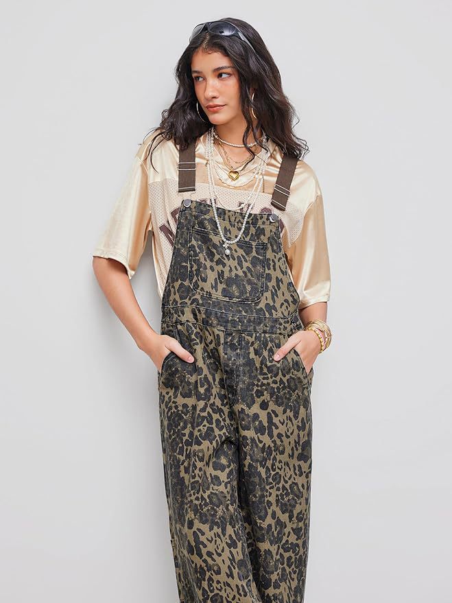 BLANCA™ – Retro Statement Wide-Leg Leopard Jumpsuit