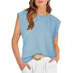 RAYANU™ – Lightweight Everyday Summer Cap Sleeve Top