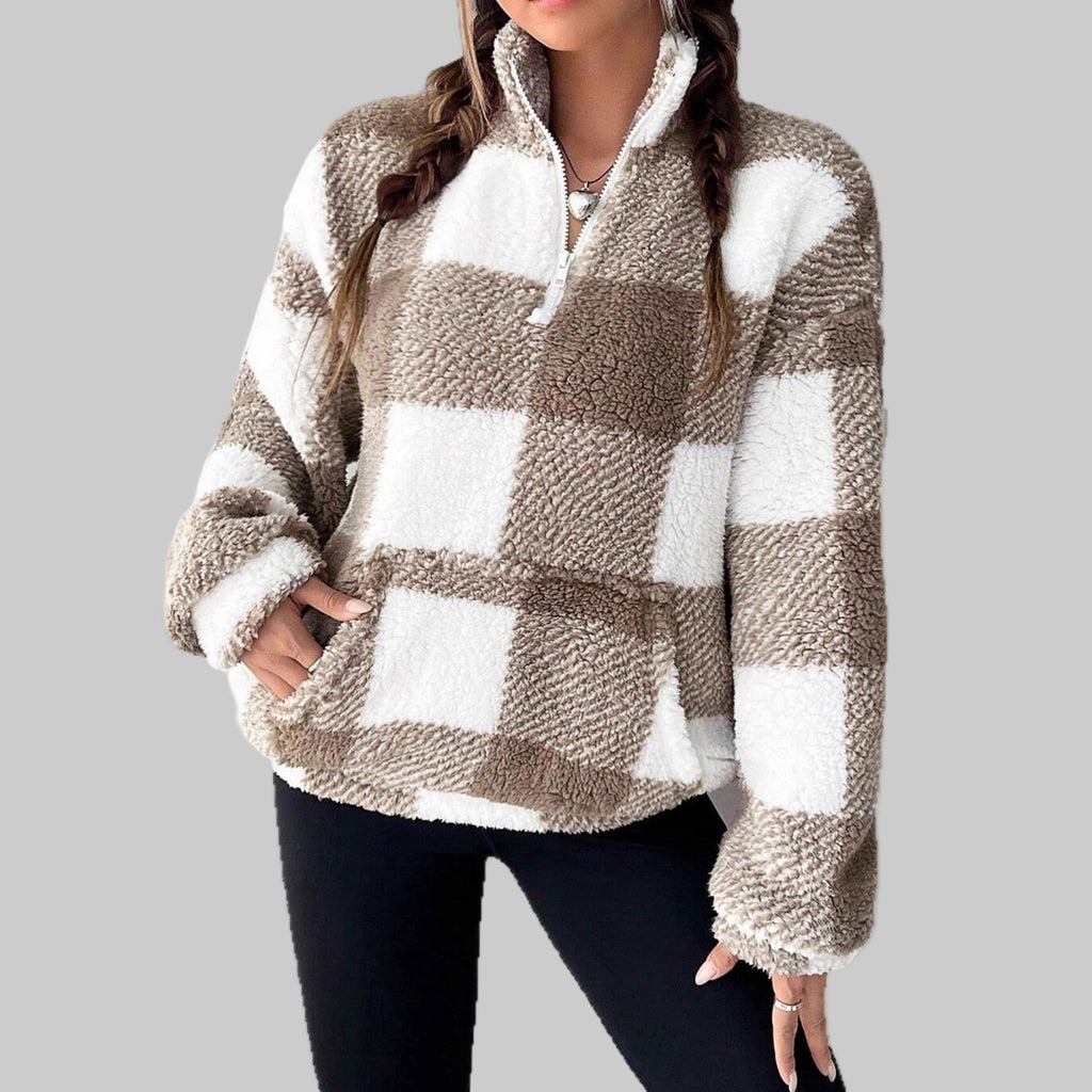 MAPLE™ - Cozy Plaid Fleece Pullover