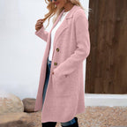 ZAHEKA™ - Casual Long Sleeve Mid Length Coat