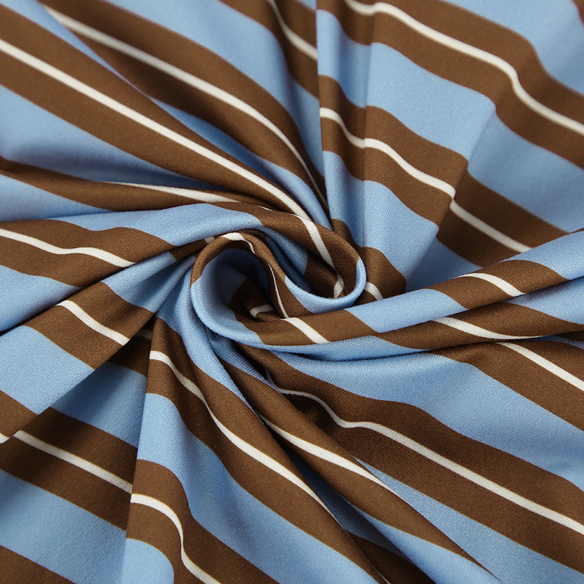 SCARLETT™ - Casual Oversized Striped Collared Top