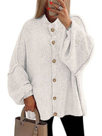 NOFIA™ - Cozy Button Down Long Sleeve Chunky Jacket